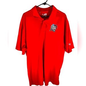 Men’s short sleeve under armour polo shirt size 2xl 2018 final four San Antonio